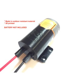 L BATTERY ADAPTER FOR RIDGID 12V LITHIUM BATTERY 12VOLT MOUNTABLE DOCK W WIRES