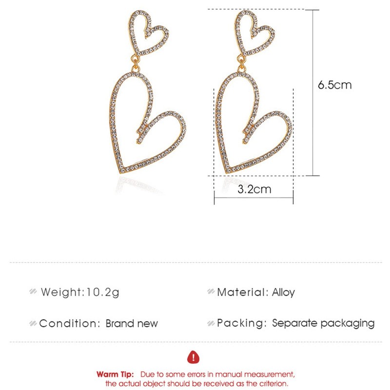 Yienate Boho Pearl Heart Dangle Drop Earrings Gold Baroque Pearl