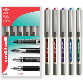 uni-ball EYE - UB-157 Rollerball Pens - 0.7mm Nib - In Gift Box Packaging (Pack of 5, Swatch)