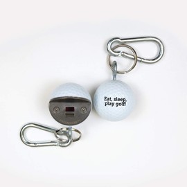 Golf Bottle Opener + Keychain, The BeerWedge, Made from a real Golf Ball, Novelty Gift under 20, "Eat, Sleep, Play Golf"