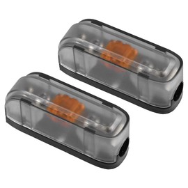 X AUTOHAUX 2pcs 4 8 Gauge Fuse Holder with 40 Amp 40A AFS Fuse for Boat Car Audio Video