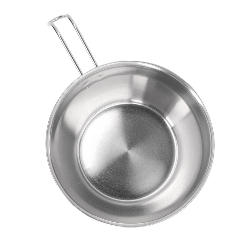 3 PCS Stainless Steel Camping Bowl Set Portable BBQ Folding