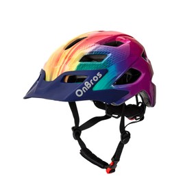 OnBros Casco de Bicicleta para niños, Casco de Bicicleta para niños de 5 a 14 años con Visera, Casco de Bicicleta para niños para patineta, montaña, Carretera, Ligero y Ajustable de 50 a 22.4 in