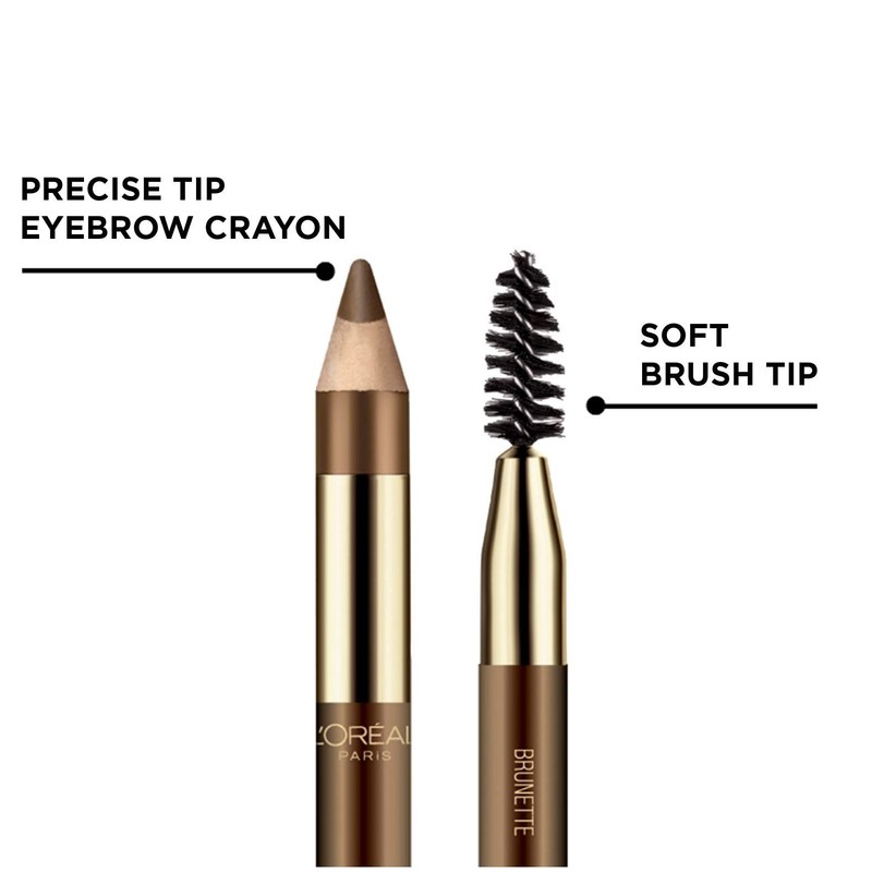 L'Oreal Paris Brow Stylist Designer Eyebrow Pencil, Dark Brunette [315]