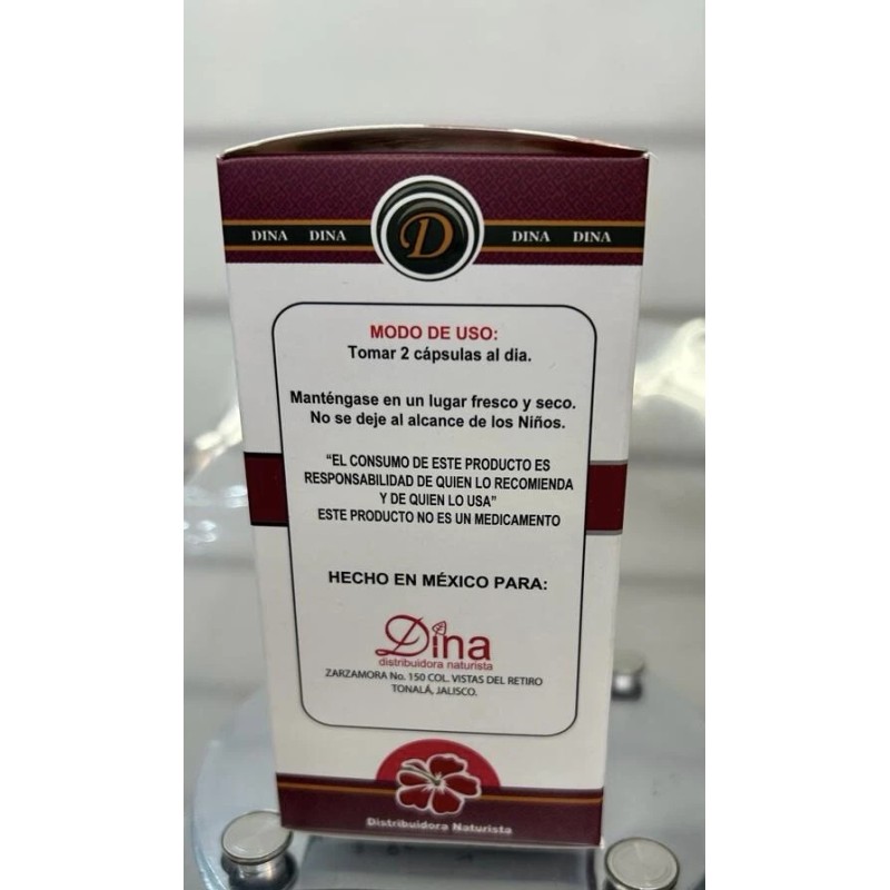 Unbranded Aguaje Peruano Reforzado para la Mujer 500mg 100 Capsulas