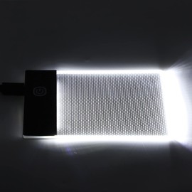 LED Light Board Mini A6 Portable Tracing LED Copy Board Light Box, Kids Children Drawing Light Box Flip Book Kit Tablet Paint Pad, Eye Protective Adjustable Light Box 3.3 x 5.1in