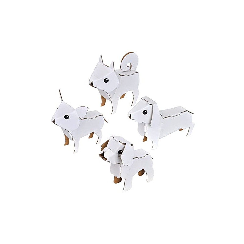 Hacomo Egg Dog Egg 6700 Cardboard Craft Kit