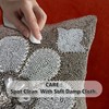 Beaded Throw Pillow Cover/Euro Sham/Cushion Sham, Super Luxury Soft Pillow
