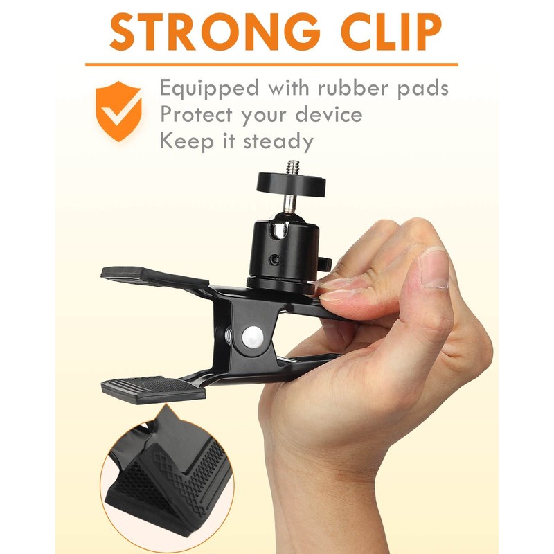 LMS Guitar Head Phone Holder Cell Phone Stand Clamp Phone