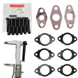 New Exhaust Manifold Gaskets with Bolts 5259851 3937479 3943191 Fits for Cummins ISL ISL-G QSL ISC QSC 8.3L 8.9L Engine