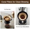 400 Count #4 Cone Coffee Filters, Unbleached Natural Paper 8-12