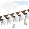 Elegaperma 50Pcs Slotted Key Tags Rack Plastic Key Tag with