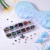 Magibeads 480Pcs Hematite Tila Beads - Iridescent Rectangle Square 6