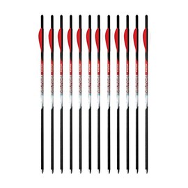 Black Eagle Executioner Crossbow Fletched Arrows/Bolts (12 Pack, 20"/.003)