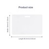 100 Pack-Premium Blank PVC Cards with Slot Punch on Long