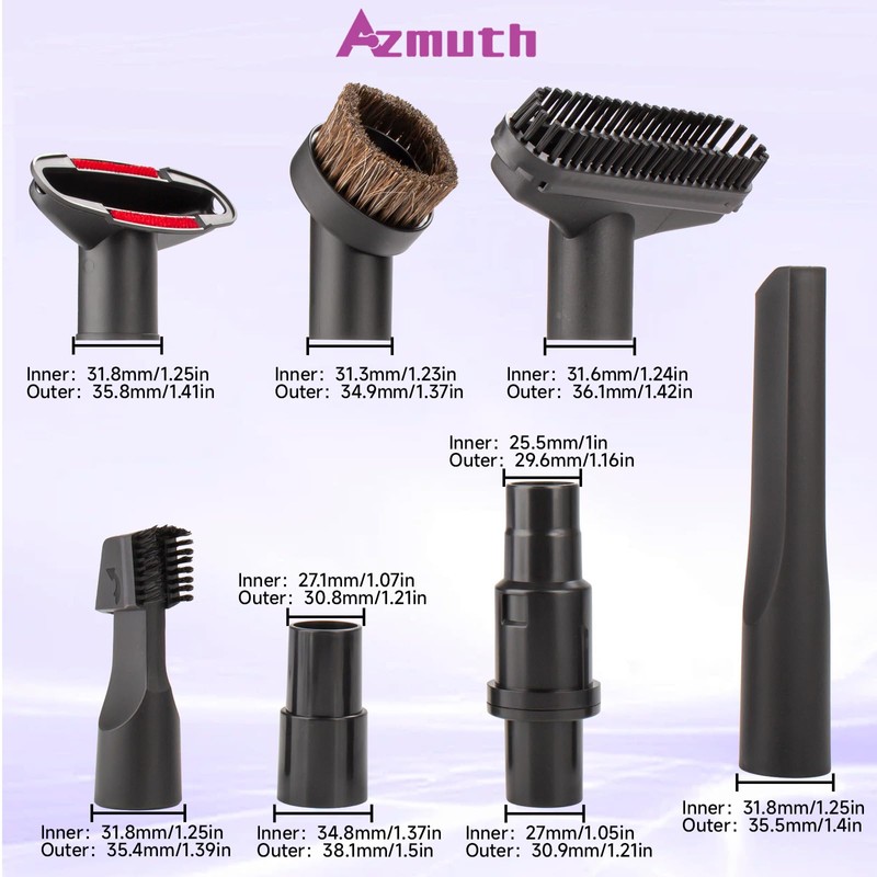 7 Pack for Shark Vacuum Attachments Replacement kits with Vacuum