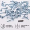 SKIR'CO (Pack of 40) Galvanised Steel 5.0 x 30mm Silver