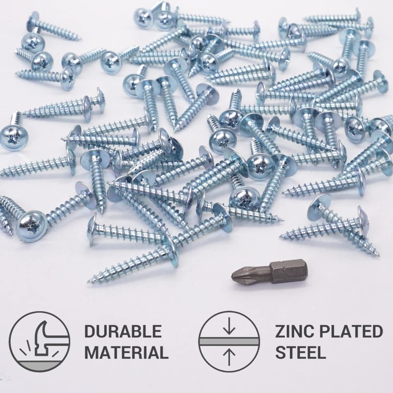 SKIR'CO (Pack of 40) Galvanised Steel 5.0 x 30mm Silver