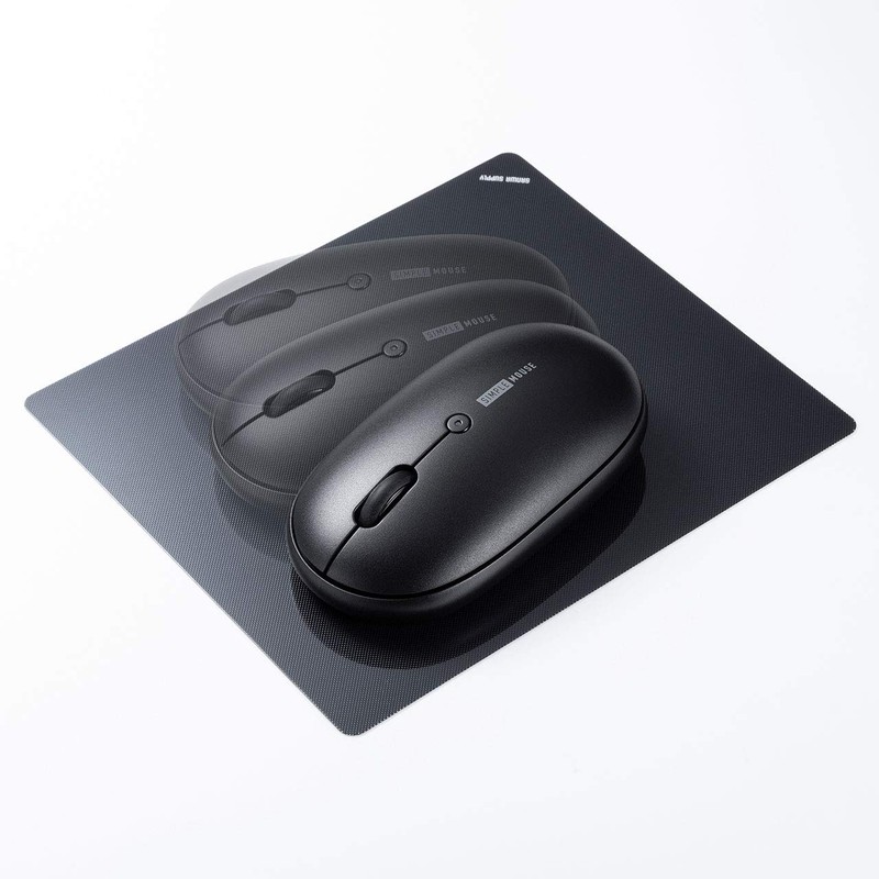 Sanwa Supply MA-WR187BK Quiet Wireless Mouse, 2.4 GHz, USB Connection,