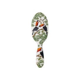 Rock & Ruddle Natural Pure Boar Bristle Hair Brush for Women and Kids (Large, 21cm) - Perfect for Wet or Dry Hair, Detangling Smoothing Blowdrying - Designed & Made in UK - Toucans Design