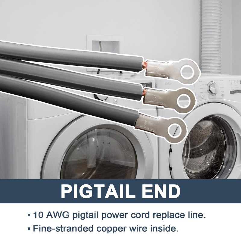 EP 3 Prong Dryer Cord, 10 Ft 10/3 SRDT, 30