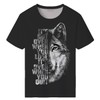 Xissazri Mens Cool Wolf 3D Print Tshirt Summer Trend T