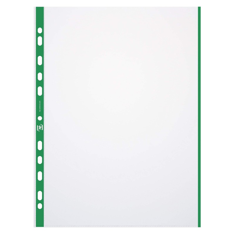 Oxford Pack of 10 A4 Document Wallets with Coloured Edge