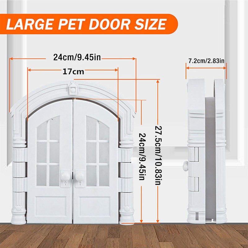 Cat Door Interior Door Secure Long Lasting Use Easy Install