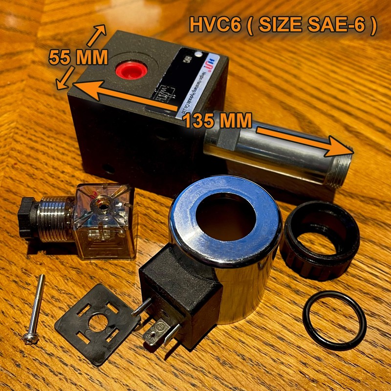 Hydraulic Solenoid Selector Diverter Valve for Directional Spool Flow Control
