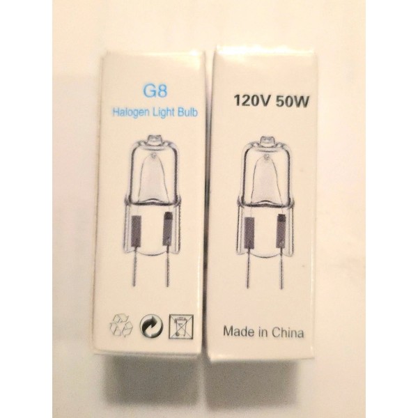 ERP 50W G8 120V T4 Halogen Bulb 120V NWT Set
