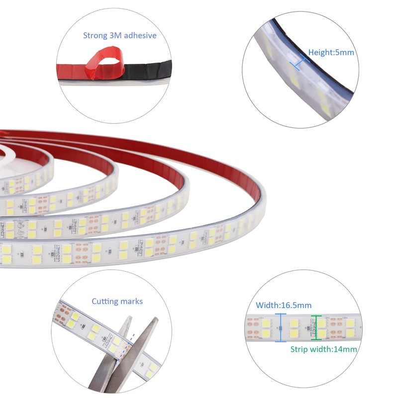 LEDENET SMD5050 White LED Strip Lights, Car Truck Tire Strips