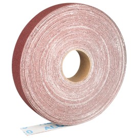 Shineboc sandpaper roll 2.5cmx25m 120 grit aluminum oxide sandpaper, suitable for sanding, wood, furniture finishing, stainless steel and automotive body processing