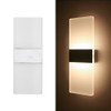 Tomshine Modern LED Wall Light 12W Acrylic Wall Sconce Decorative