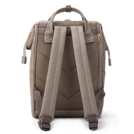 Kah&Kee Leather Backpack for Women and Men 15-inch Laptop Bag | Teacher Professional, Diaper Bag Backpack, Ideal for Work, School, Nurse, College & Travel (Dark Gray, Medium)