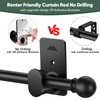 ZNONOX Curtain Rods No Drilling for Windows 30 to 90