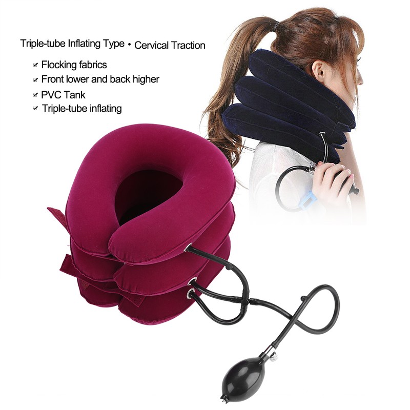 Portable Lightweight Inflatable U Shape Cervical Neck Stretcher Traction Device