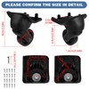 CAUTIOUS Suitcase Wheels Suitcase Wheels Replacement Wheels Luggage Case 2
