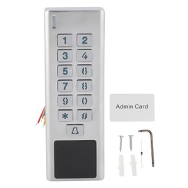 Door Access Control System IP66 Waterproof Zinc Alloy Up to 3000 Users Support Card Password for Home Outdoor DC10 to 24V
