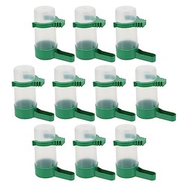 Beavorty Alimentador De Agua para Pájaros Dispensador De Agua para Loros Bebedero De Plástico para Loros Periquitos Cacatúas Periquitos 10 Uds.