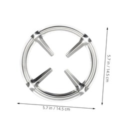 TEHAUX Stable Stainless Pot Holder Non Slip Rack for Gas Stove Easy to Clean Install Durable Kitchen Accessory for Home and Restaurant Use