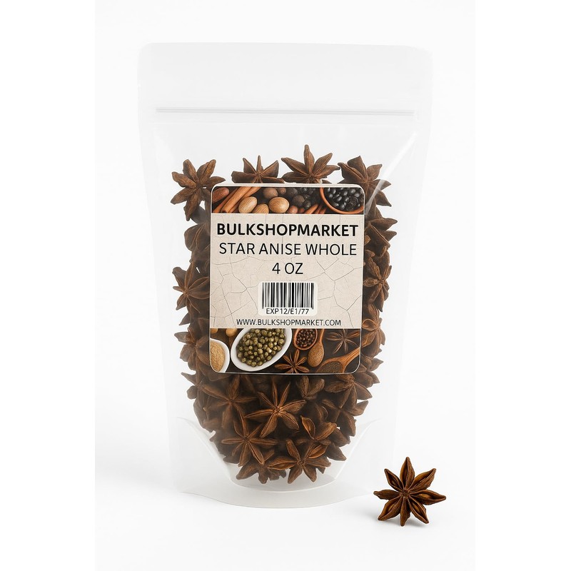 STAR ANISE WHOLE 4 OZ BY BULKSHOPMARKET