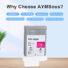 AYMSous Compatible Ink Cartridge Replacement for Canon PFI-102 PFI102 PFI-102M