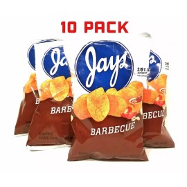 JAYS Batatas fritas JAYS BBQ sabor pacote com 10 1,25 oz