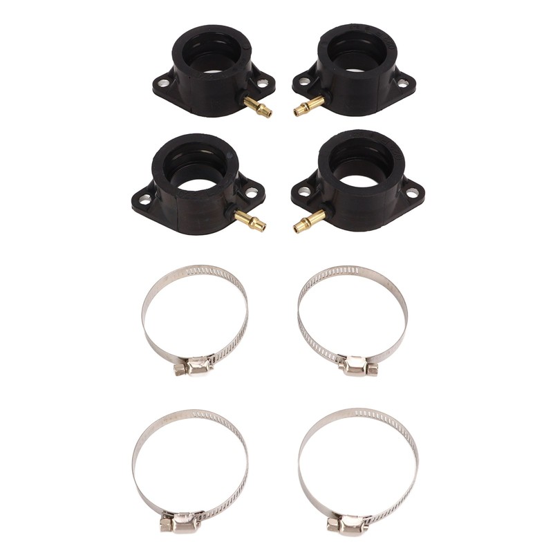 4 Pcs Carburetor Intake Manifold Boots 16065‑028 Rubber Inlet Joint