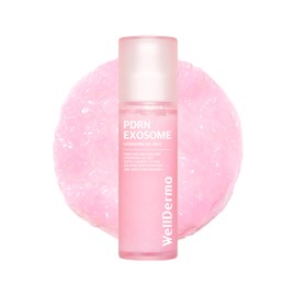 WELLDERMA PDRN Exosome Gel Mist, 100ml / 3.38 fl.oz – Hydrating & Soothing Hydrogel Face Mist with Collagen, Peptides, Hyaluronic Acid, and Botanical Extracts for Daily Skincare