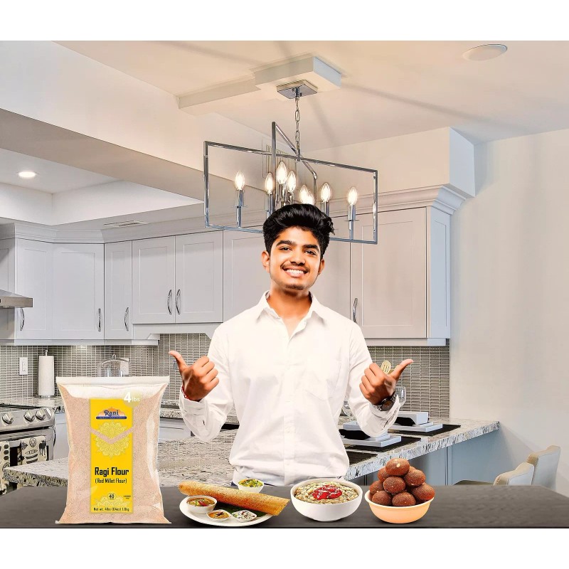 Rani Raggi Flour (Finger Millet) 4 Pound, 4lbs (64oz) Bulk