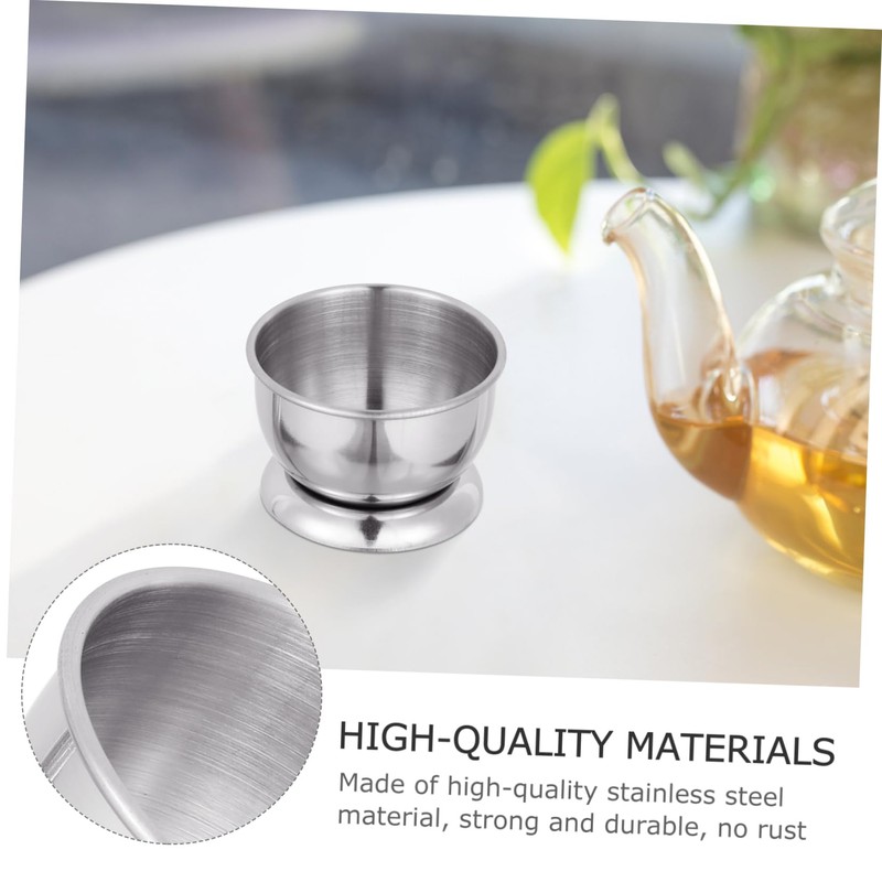 GRIRIW Stainless Steel Teacup Portable Water Cup Home Teaware Non-Slip