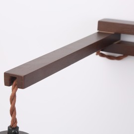 Wood Plug in Wall Sconces, Swing Arm Wall Lamp with Dimmable On Off Switch, Vintage Wall Mounted Light Fixture with Cord for Bedroom Nightstand Bedside Reading Lamp