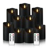 Nimiko Flameless Candles with Remote, Battery Operated Flickering Flameless Candles,