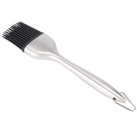 Basting Brush, Grilling BBQ Baking, Pastry and Oil, 8 Inch Stainless Steel Handle Brushes with Back up Silicone Brush Heads for Kitchen Cooking & Marinating, Dishwasher